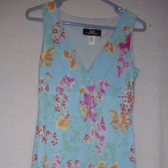 B. Moss Dresses & Skirts - B. Moss Size 4 Blue Floral lined sleeveless
